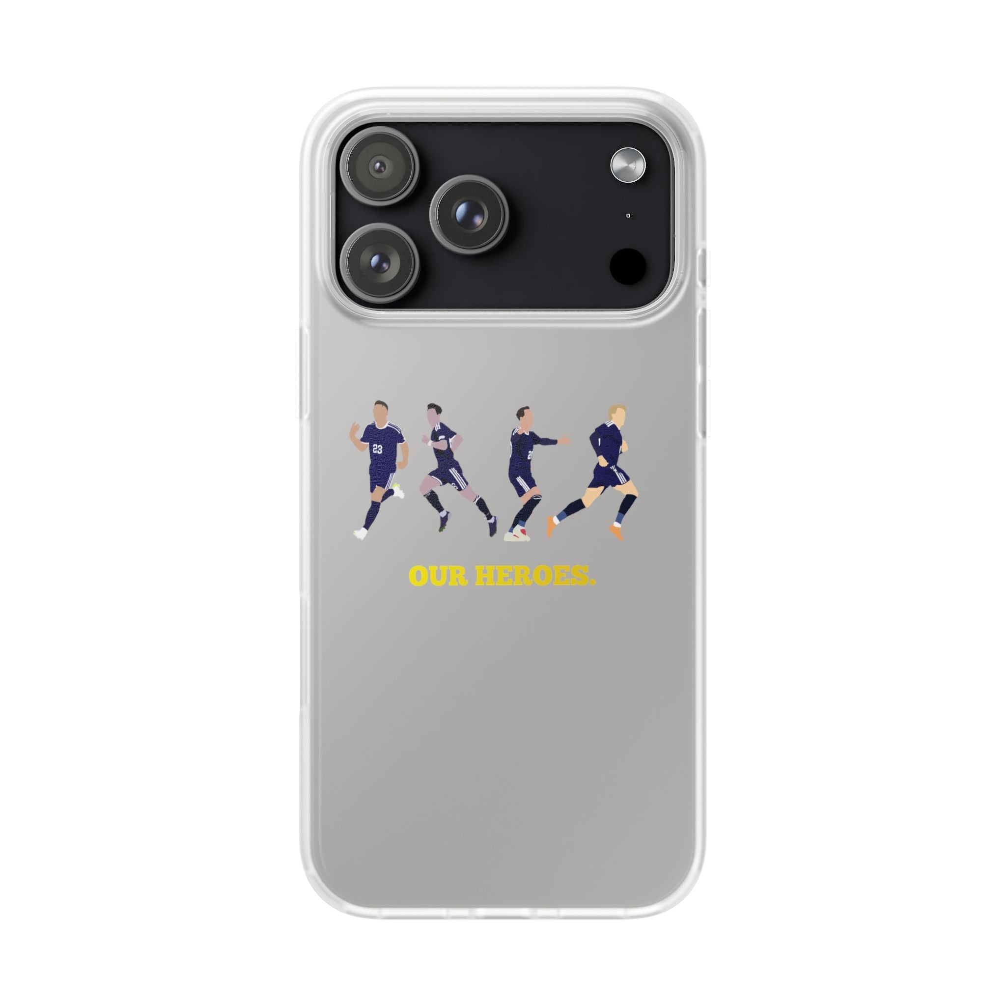 'Our Heroes' transparent phone case