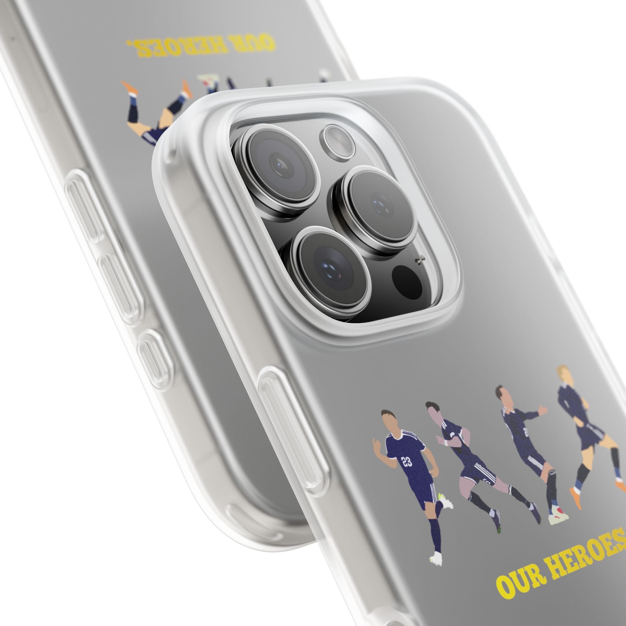 'Our Heroes' transparent phone case