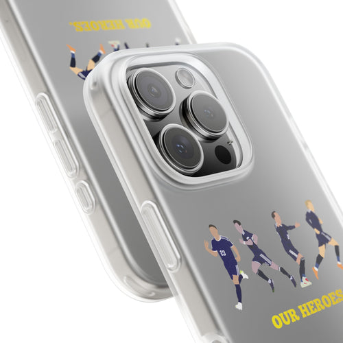 'Our Heroes' transparent phone case