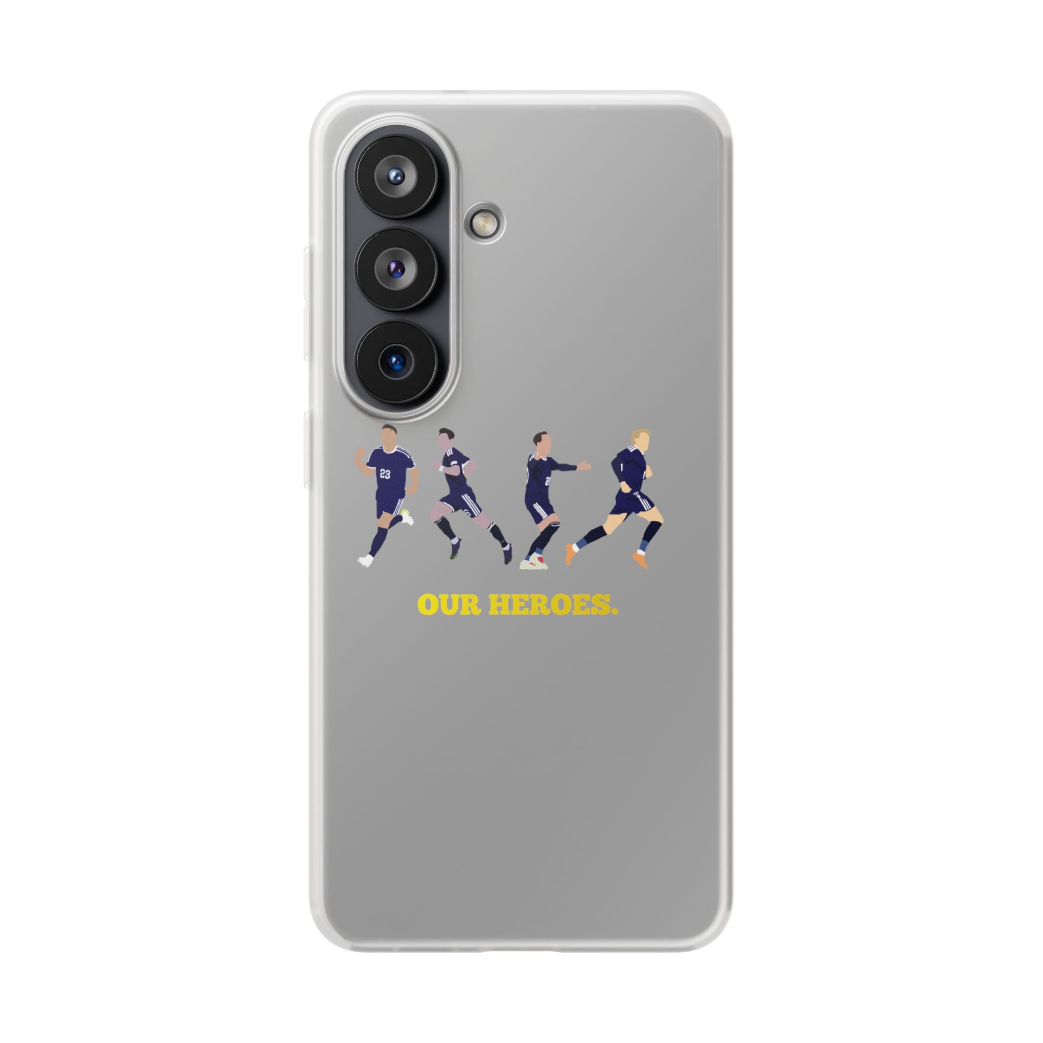 'Our Heroes' transparent phone case