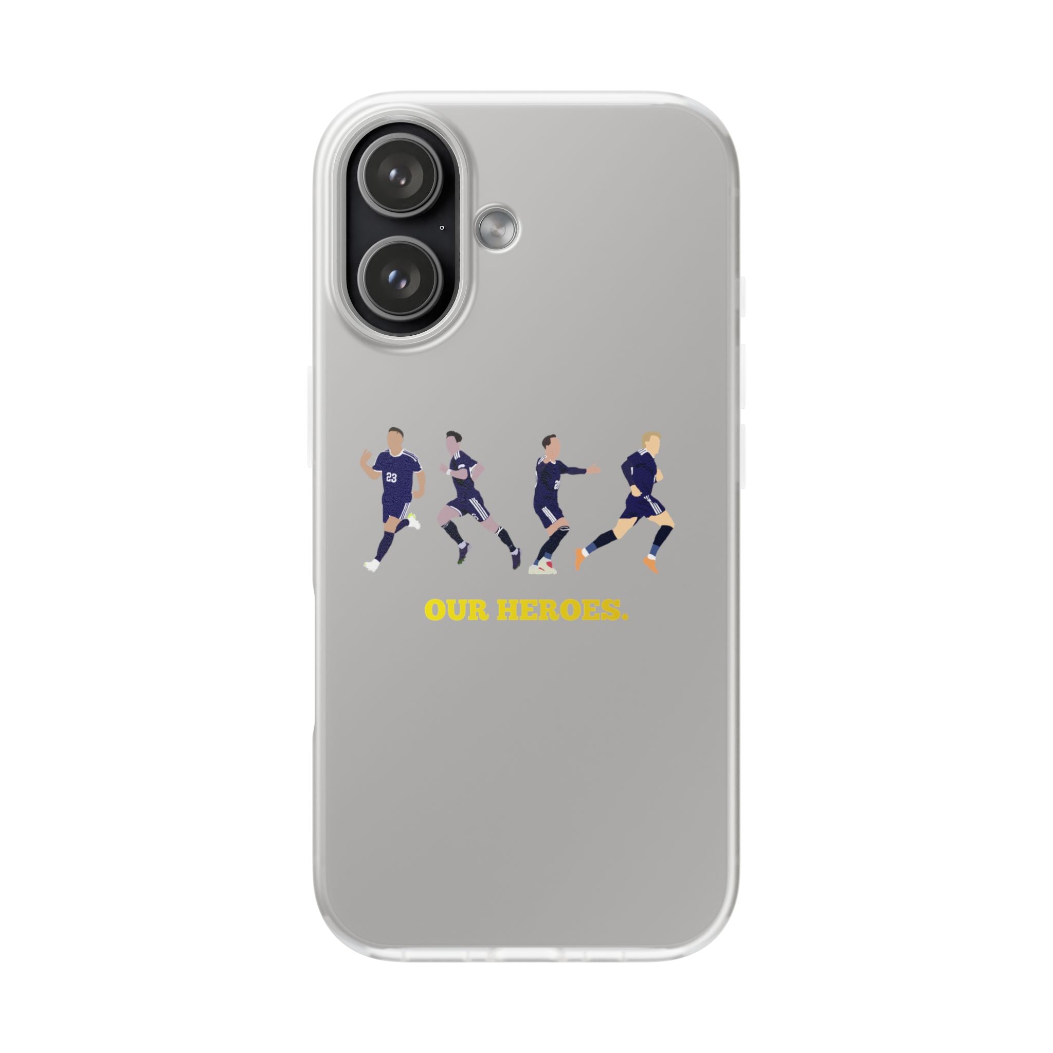 'Our Heroes' transparent phone case