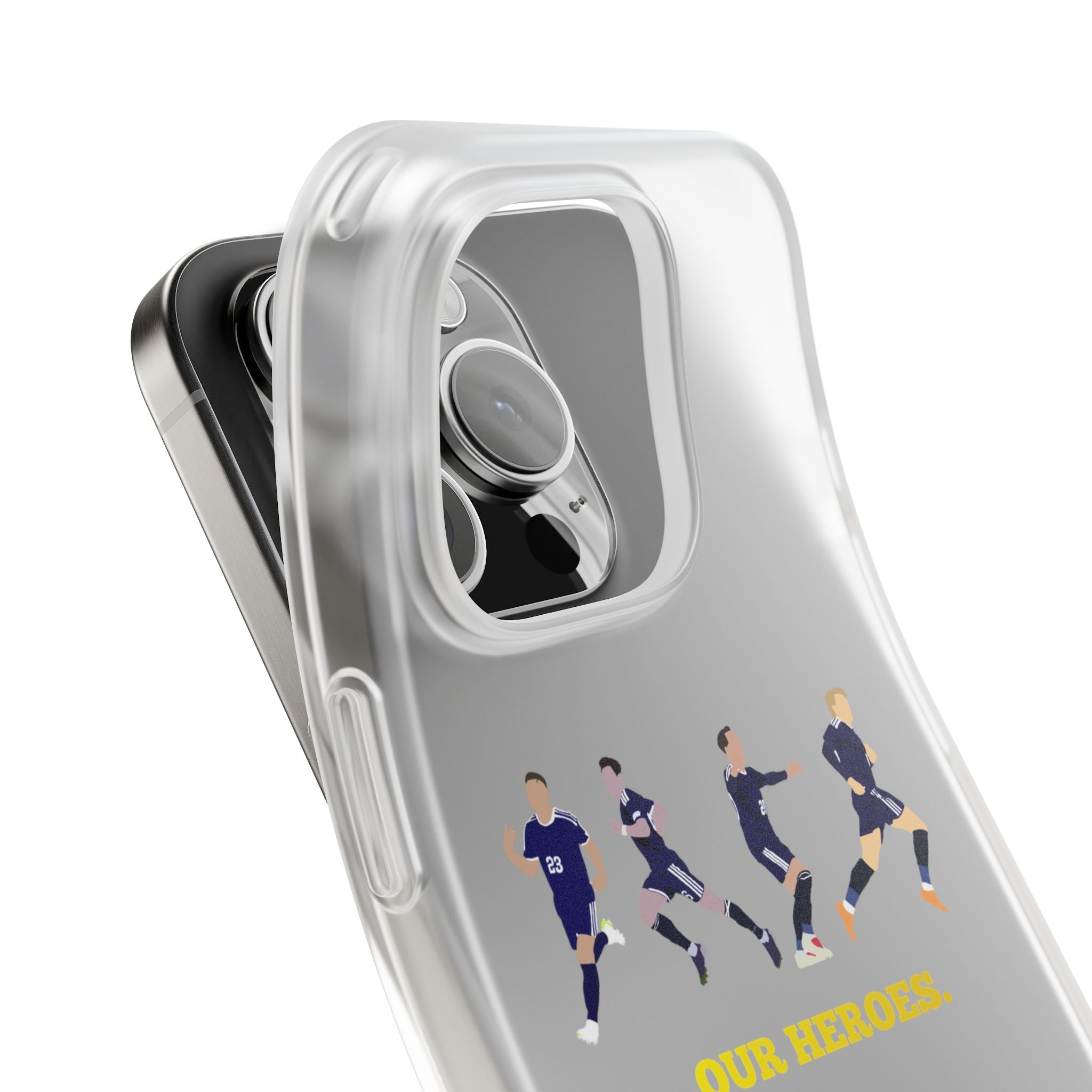 'Our Heroes' transparent phone case