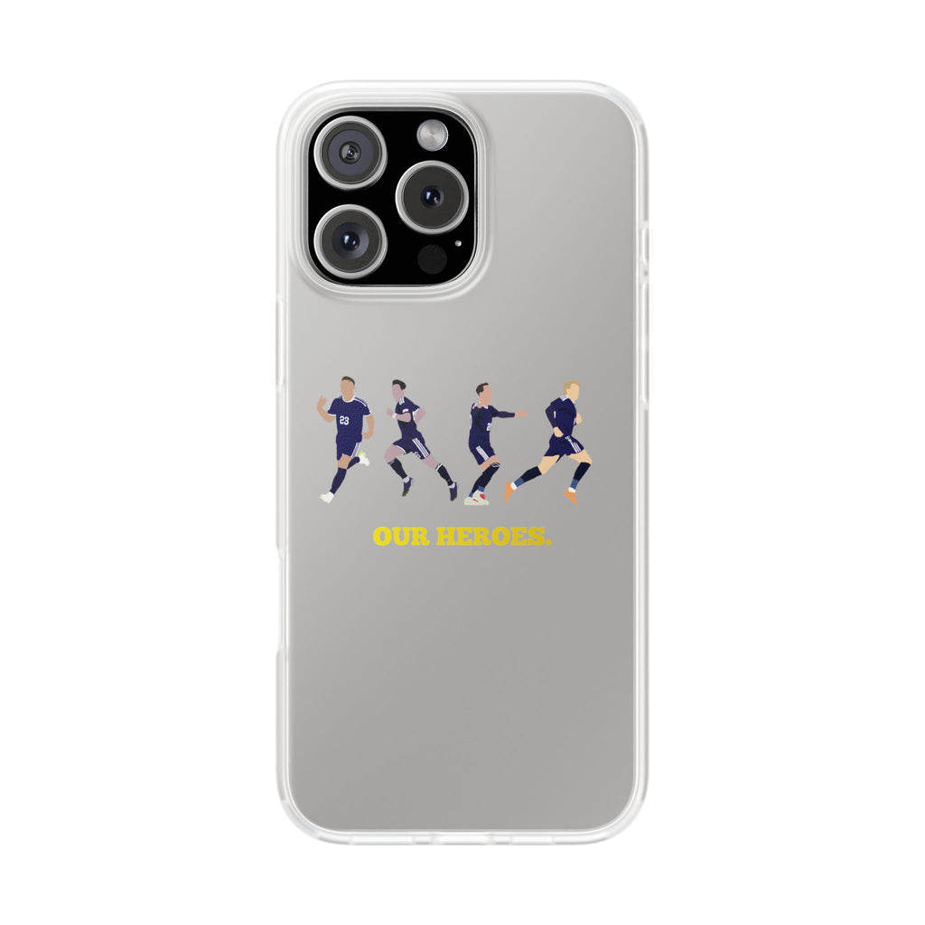 'Our Heroes' transparent phone case